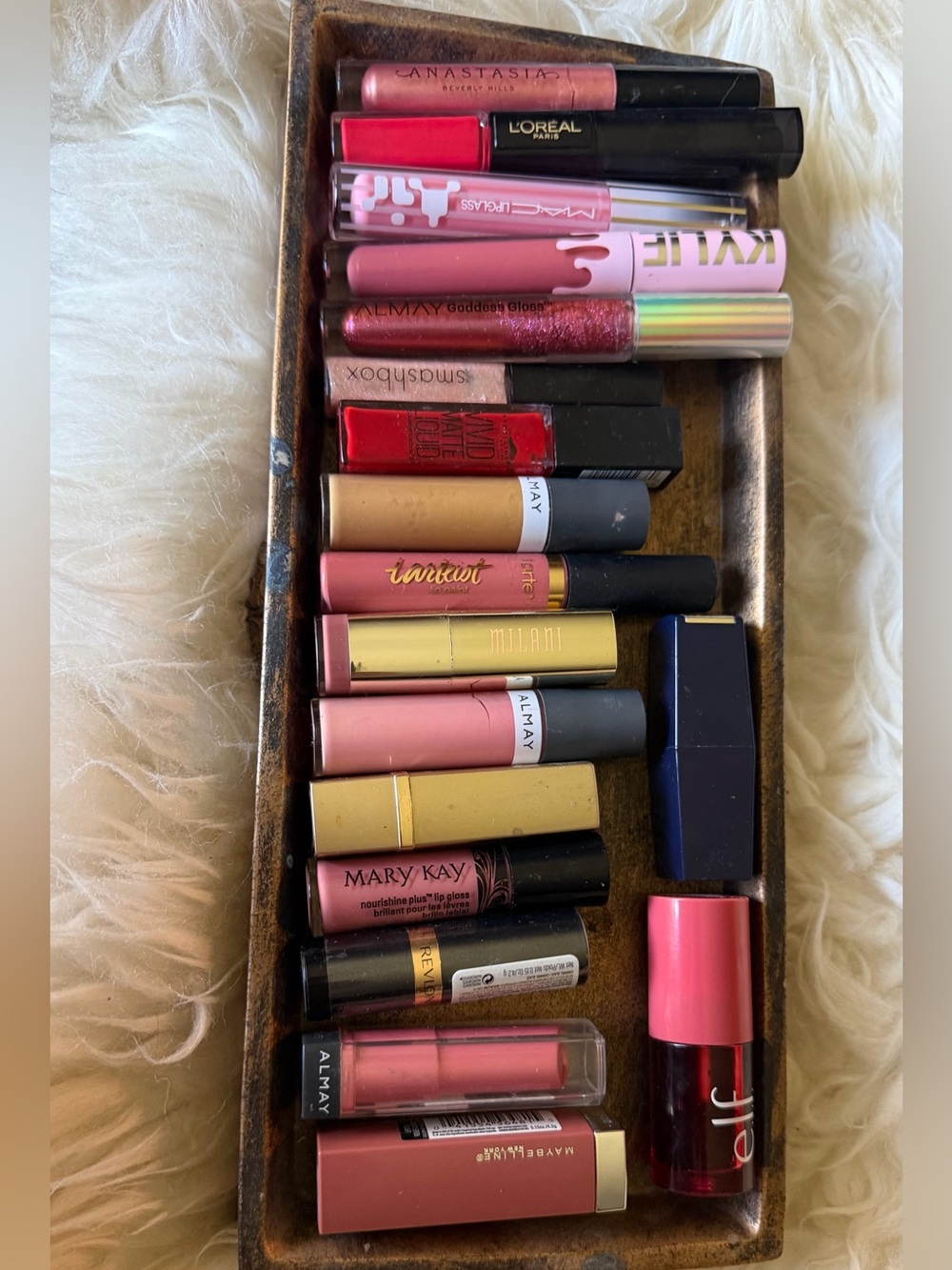 Assorted Pink Lipstick & Lip Gloss Collection by Multiple Brands